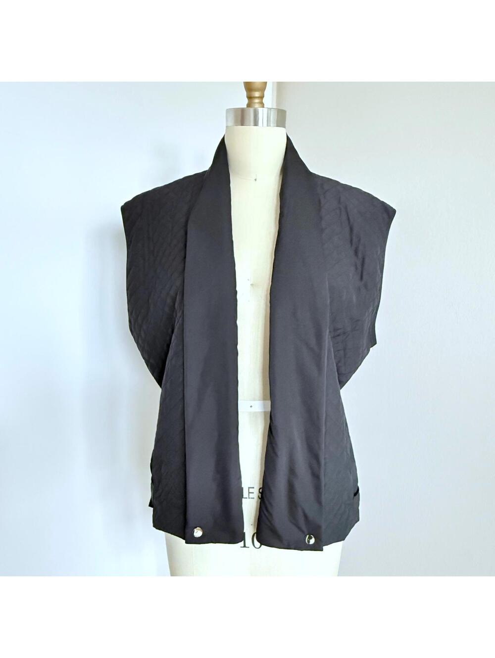 DAY Birger et Mikkelsen Quilted Vest Black Sz XL/42 Scandinavian Designer
